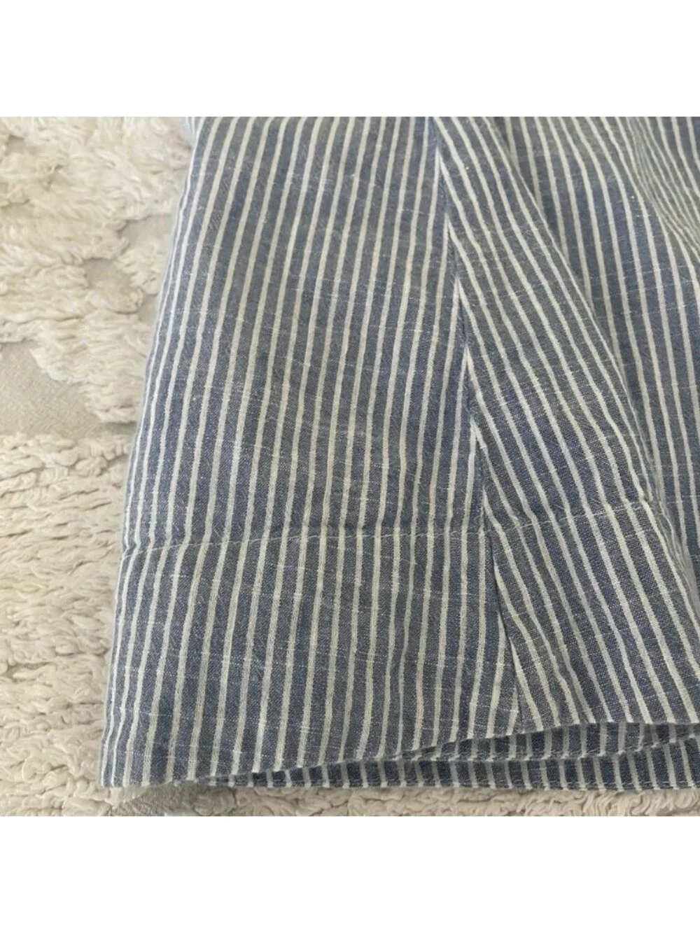 Crewcuts Blue & White Striped Dress Size 12 Girls Cotton Classic Preppy Summer
